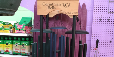 Drew's Garden features Corinthian Chimes